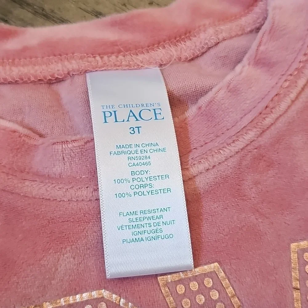 The Children's Place Pink Love Pajama Set 3T
